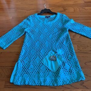 Kaktus 3/4 sleeve Small sheer tunic